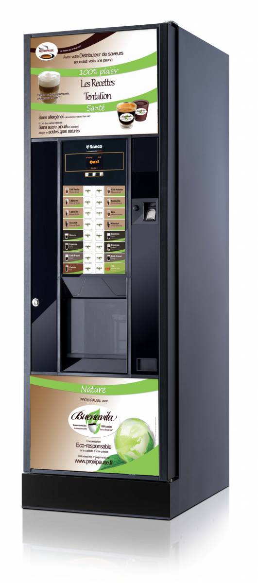 Distributeur automatique de café installé par Chari Beverages